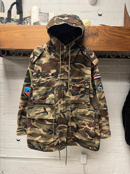 AW2015 Saint Laurent by Hedi Slimane ‘Rocket Ship’ Patched Military Jacket