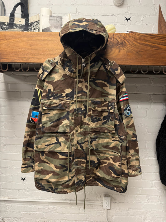 AW2015 Saint Laurent by Hedi Slimane ‘Rocket Ship’ Patched Military Jacket