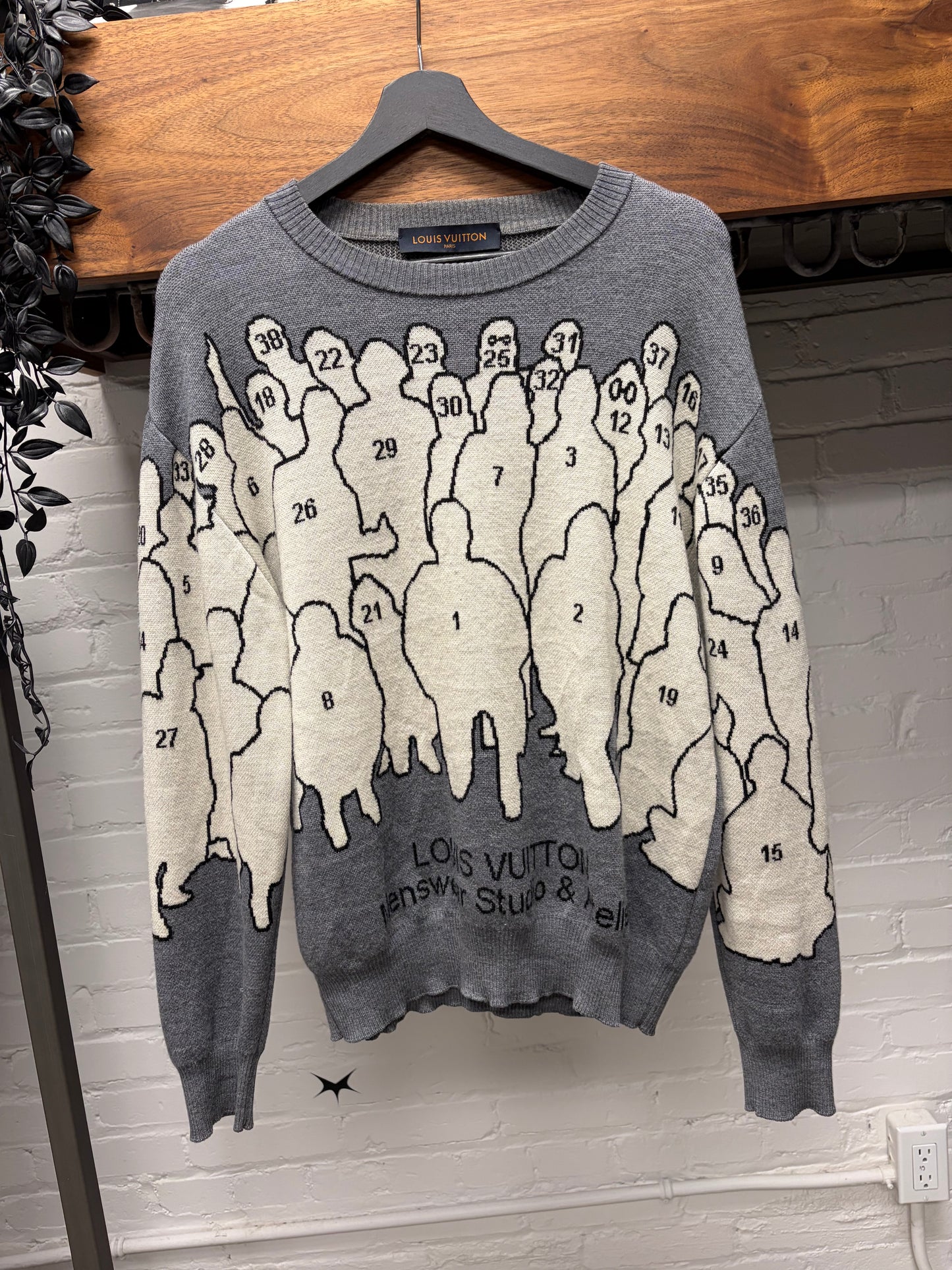Pre-SS2020 Louis Vuitton by Virgil Abloh ‘Studio’ Jacquard Knit Sweater