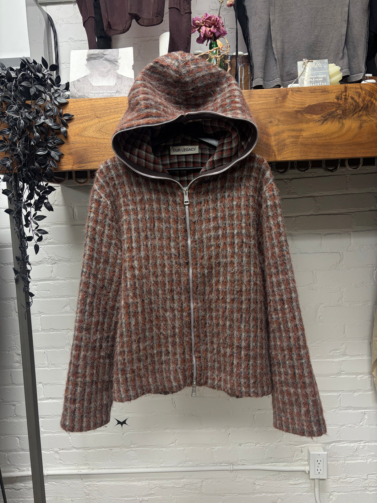 Our Legacy ‘Gimp’ Plaid Full Zip Hoodie