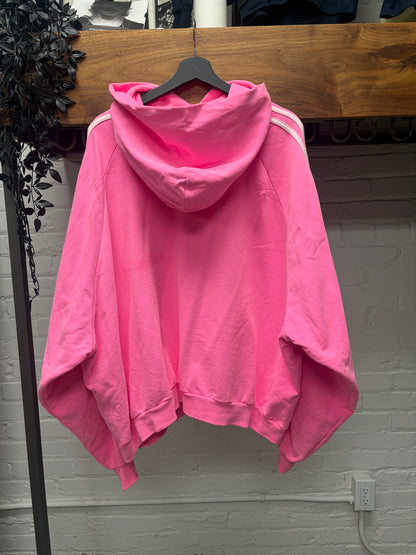 SS2023 Balenciaga x Adidas Pink ‘3-Stripe’ Pullover Hoodie