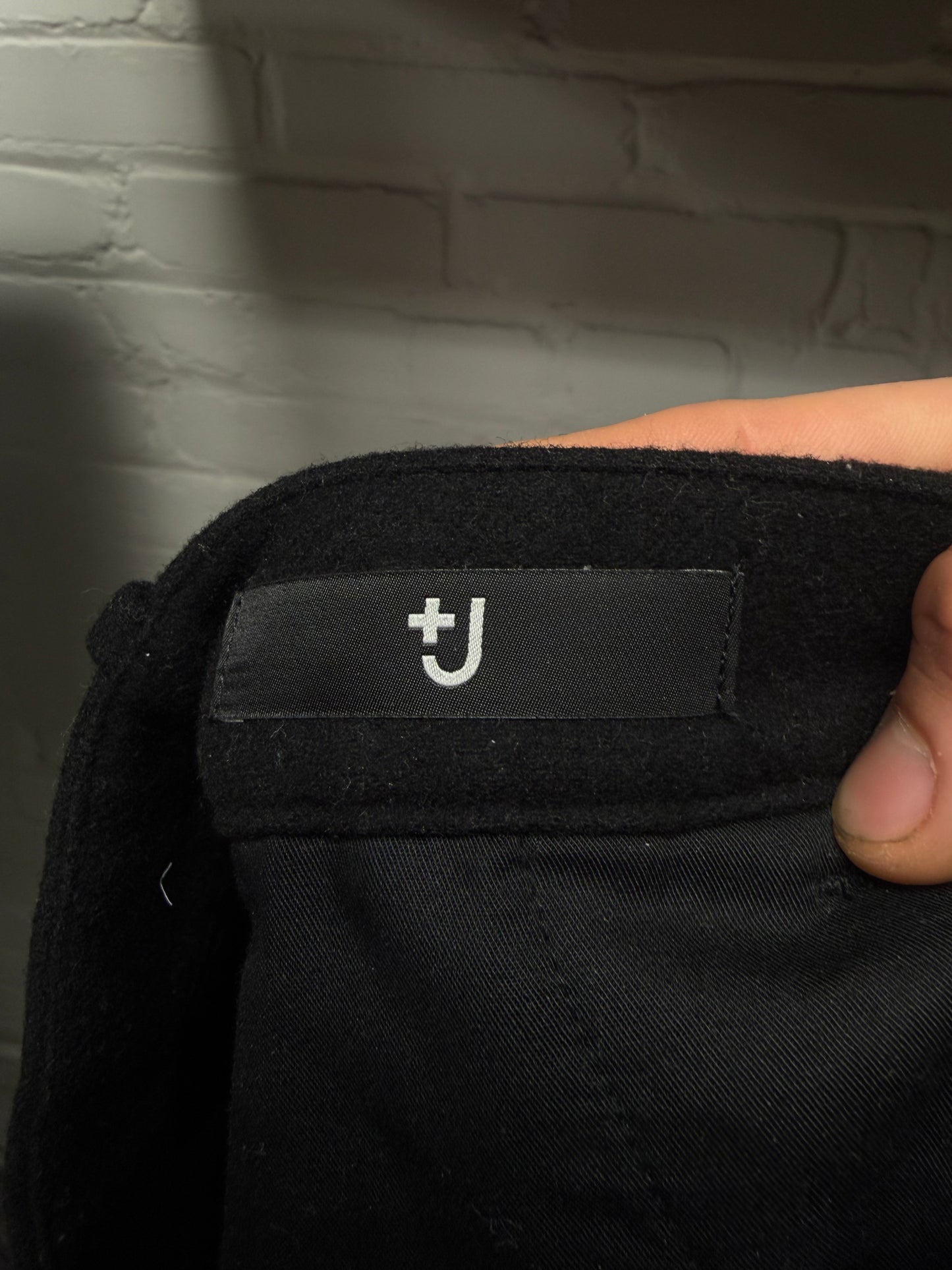 Jil Sander x Uniqlo Black Slim/Straight Cut Wool Trousers