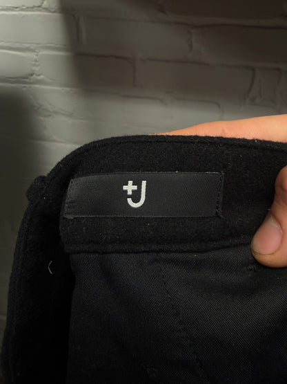 Jil Sander x Uniqlo Black Slim/Straight Cut Wool Trousers