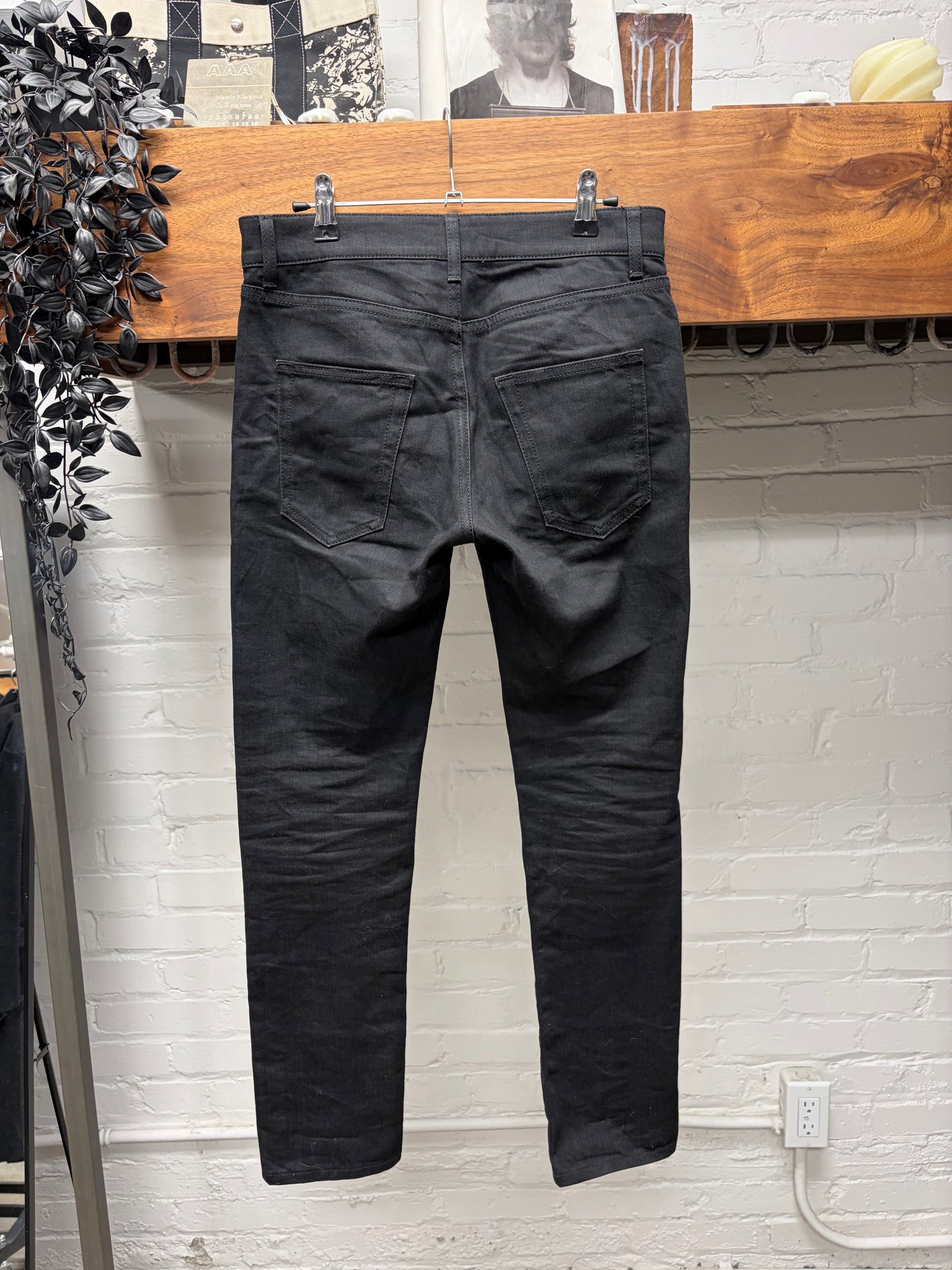 2017 Saint Laurent D02 Black Skinny Jeans