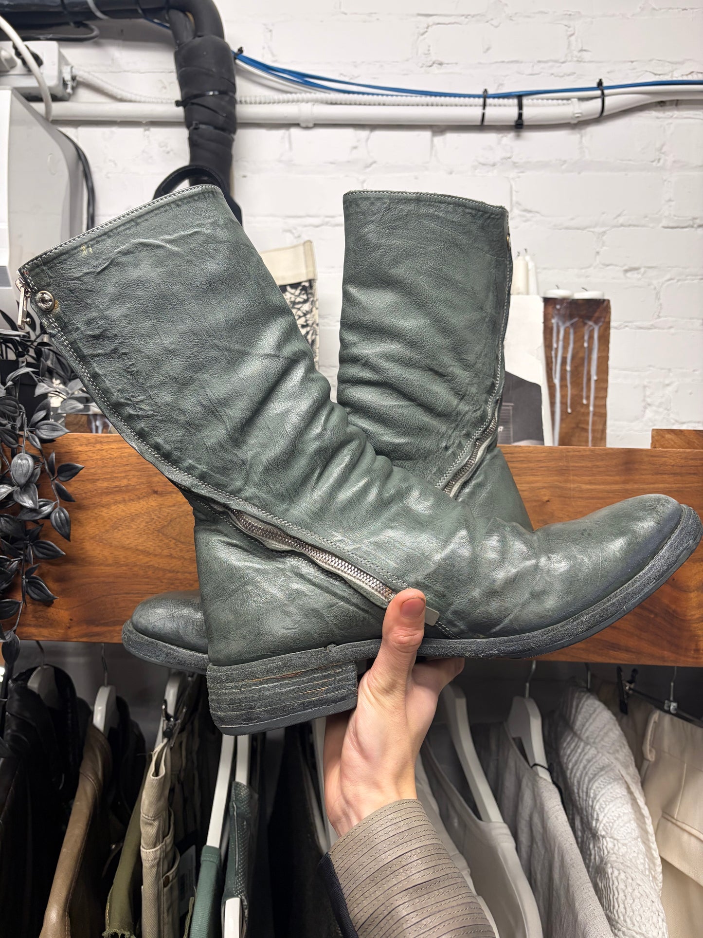 Carol Christian Poell ‘AM/2687P’ Prosthetic Horse Leather Tornado Zip Boots
