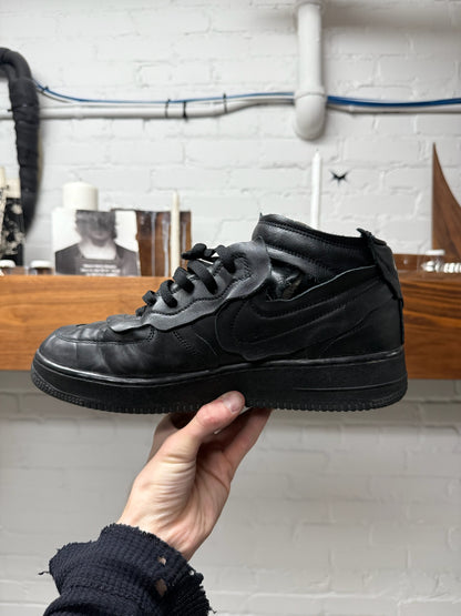 Comme Des Garçons Homme Plus x Nike ‘Air Force 1’ Black Mid Top Sneakers