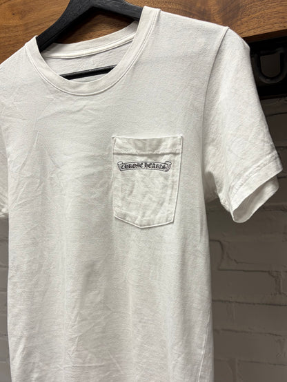 Chrome Hearts ‘Script Logo’ White Short Sleeve Shirt