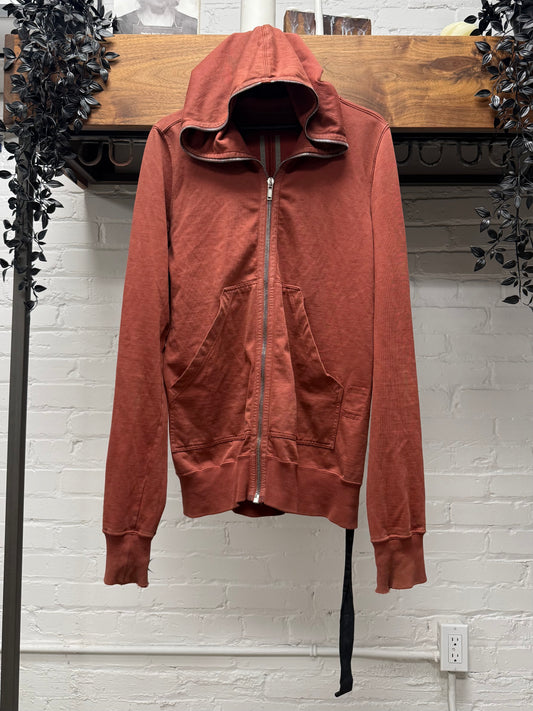 Rick Owens Dark Cherry ‘Gimp’ Full Zip Hoodie