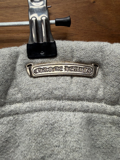 Chrome Hearts ‘CH Logo’ Heavyweight Patched Grey Cotton Shorts
