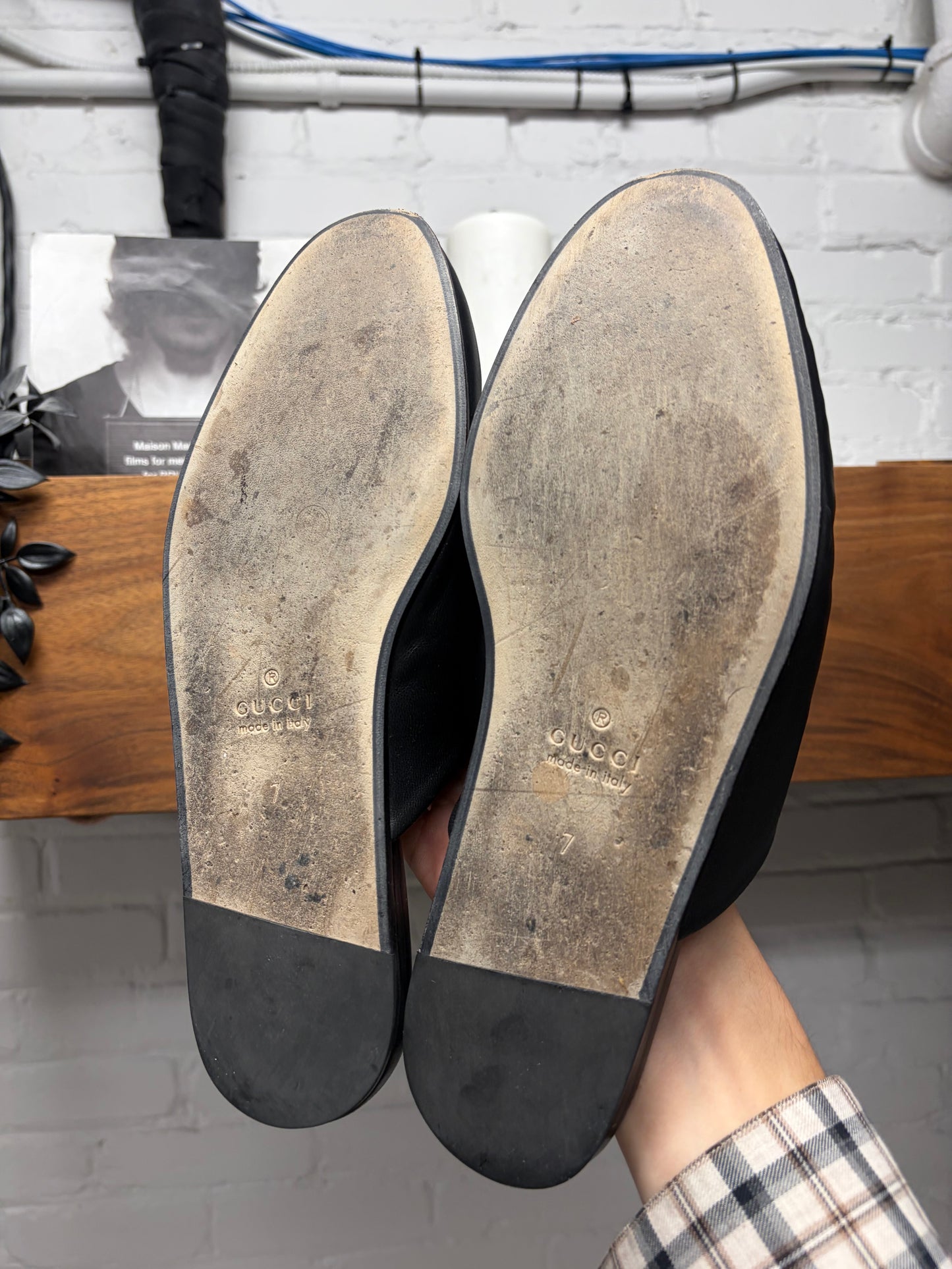 Gucci by Demna ‘Lucy’ Black Nappa Leather Horsebit Mules
