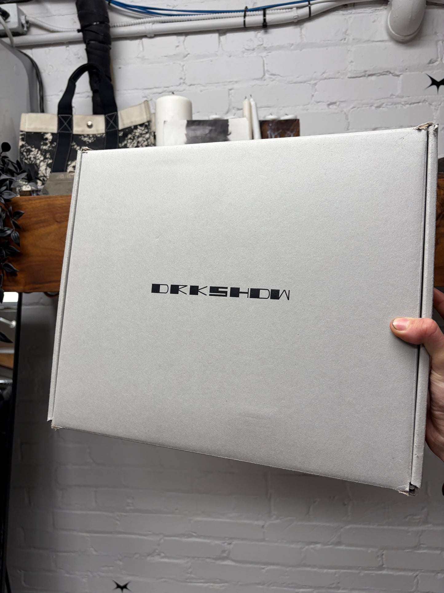 Rick Owens ‘Abstract Sole’ Black Canvas Low Top Sneakers