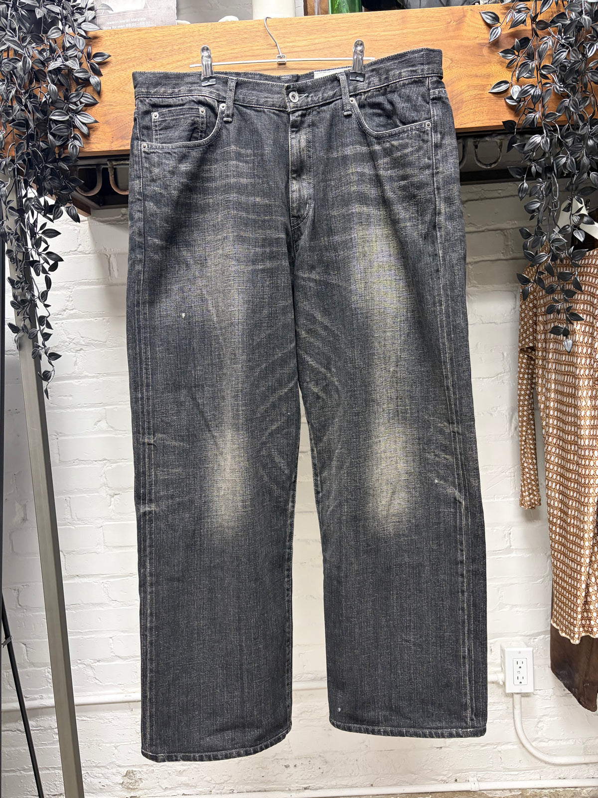 2025 Neighbourhood ‘252 DP-WIDE’ Washed Black Selvedge Denim