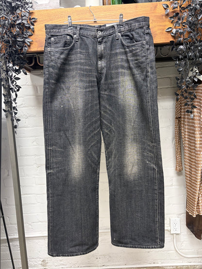 2025 Neighbourhood ‘252 DP-WIDE’ Washed Black Selvedge Denim
