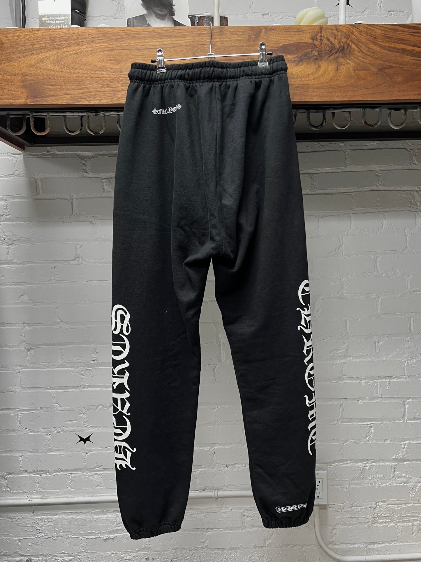 Chrome Hearts ‘FUCK YOU’ Horseshoe Logo Black Sweatpants