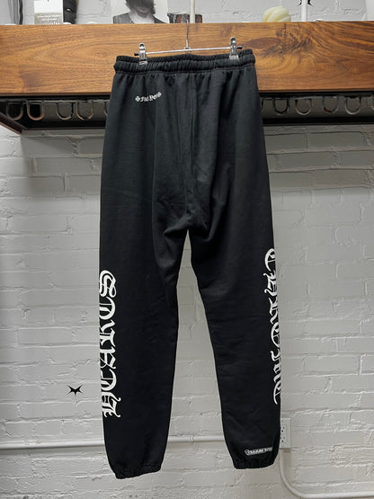 Chrome Hearts ‘FUCK YOU’ Horseshoe Logo Black Sweatpants