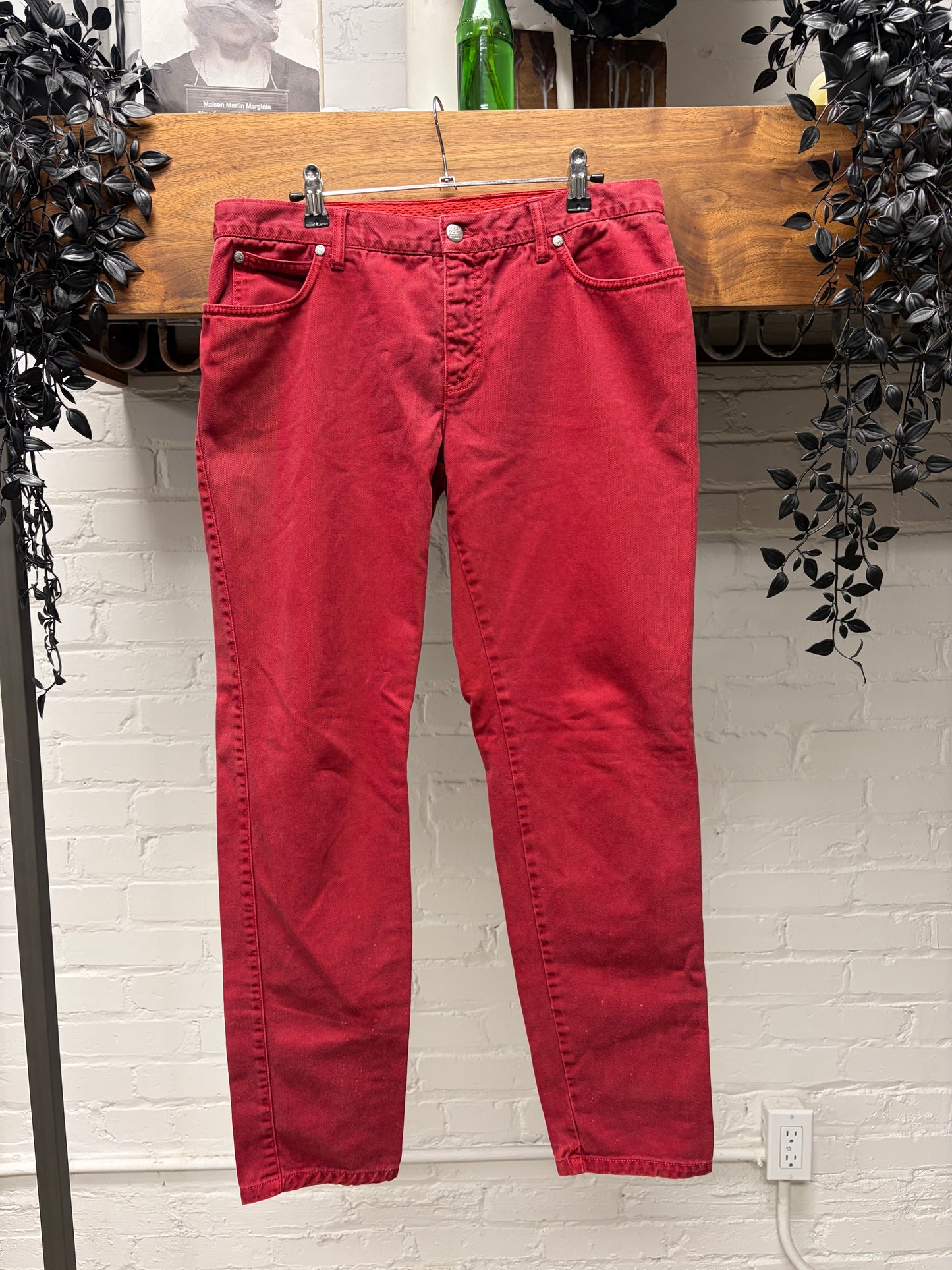 Vintage Jean Paul Gaultier Red Skinny Jeans