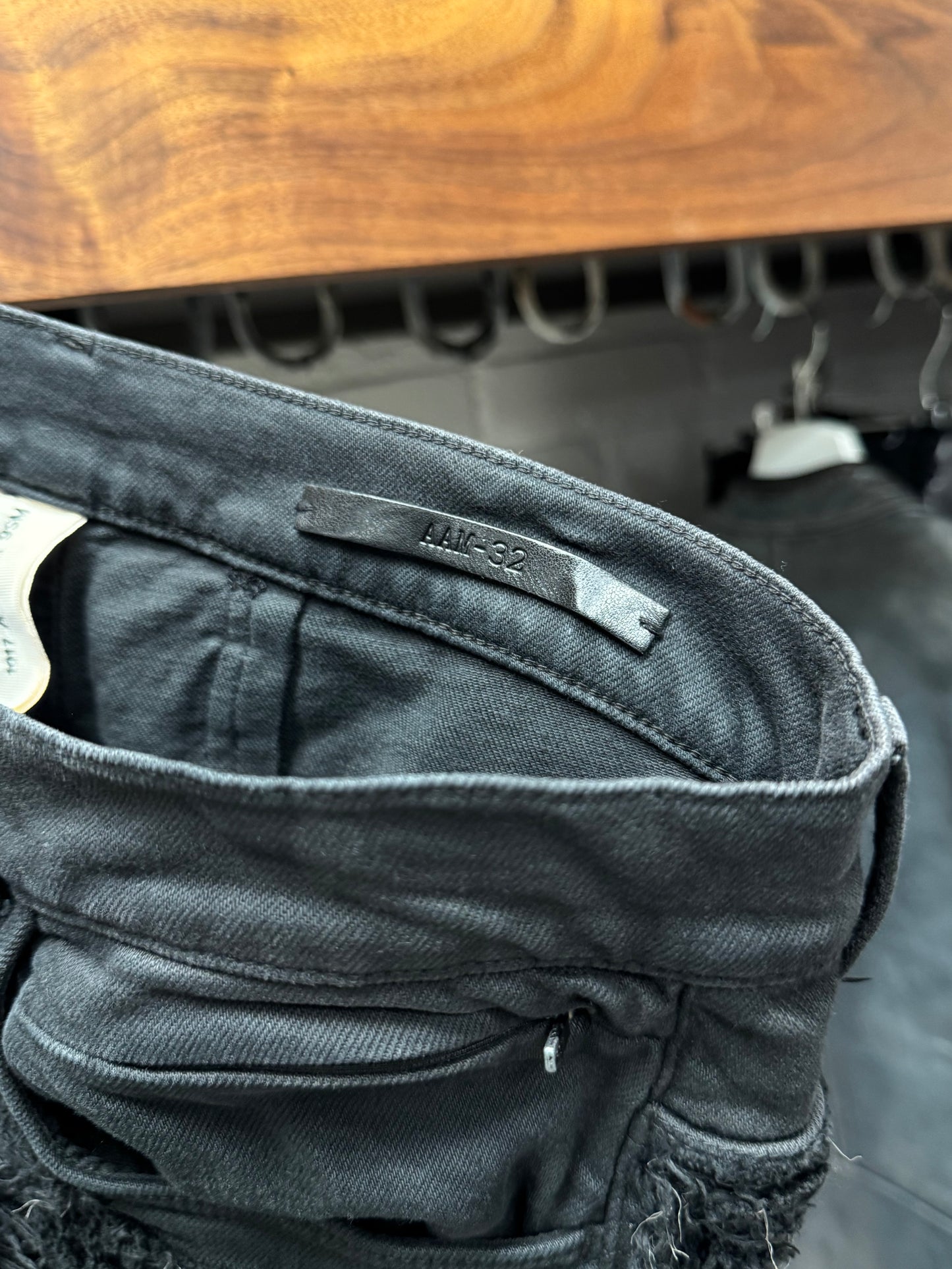Alyx Studios x Blackmeans ‘Shredded’ Black Distressed Denim