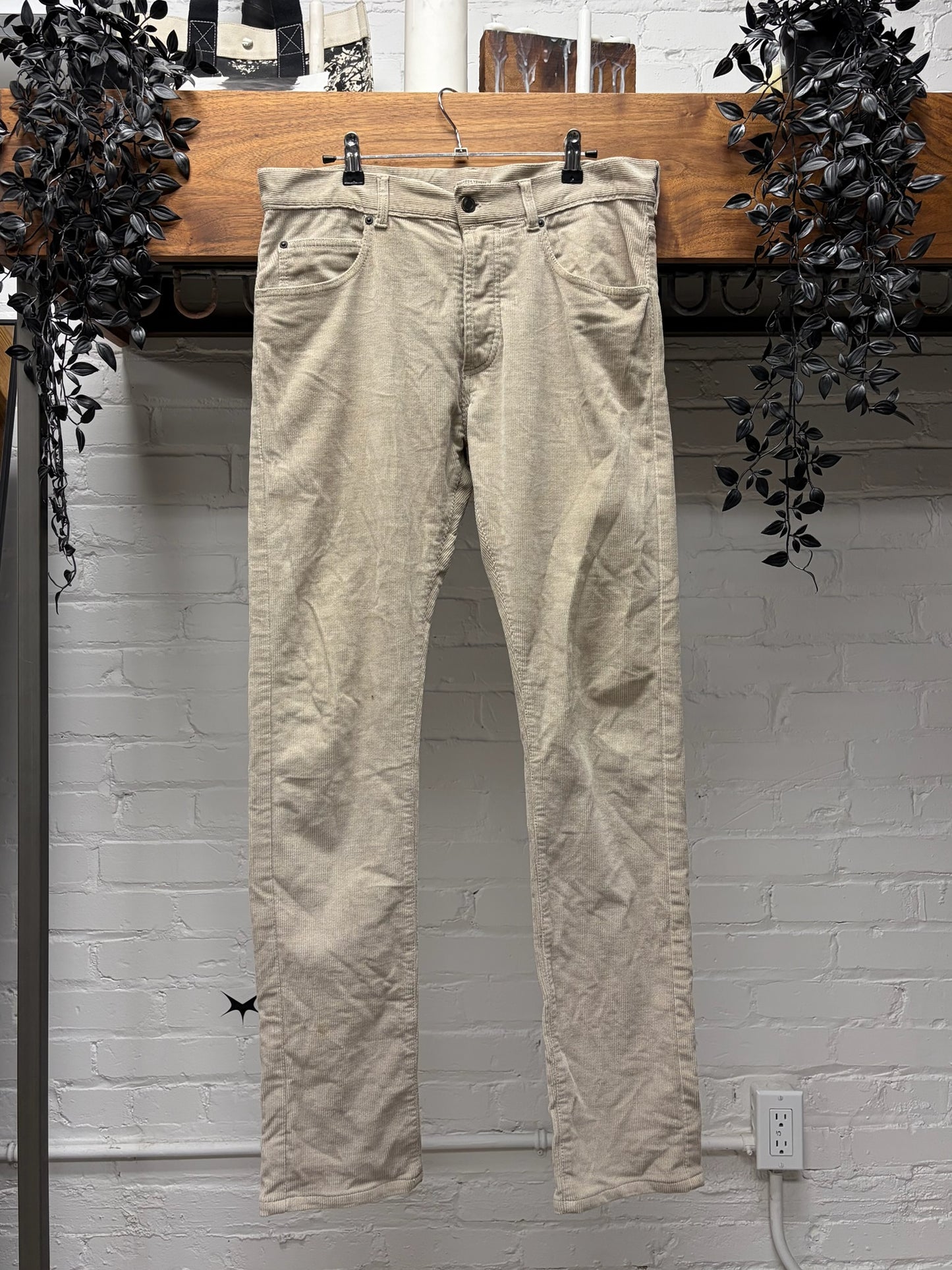 Bottega Veneta Tan Corduroy Skinny Jeans