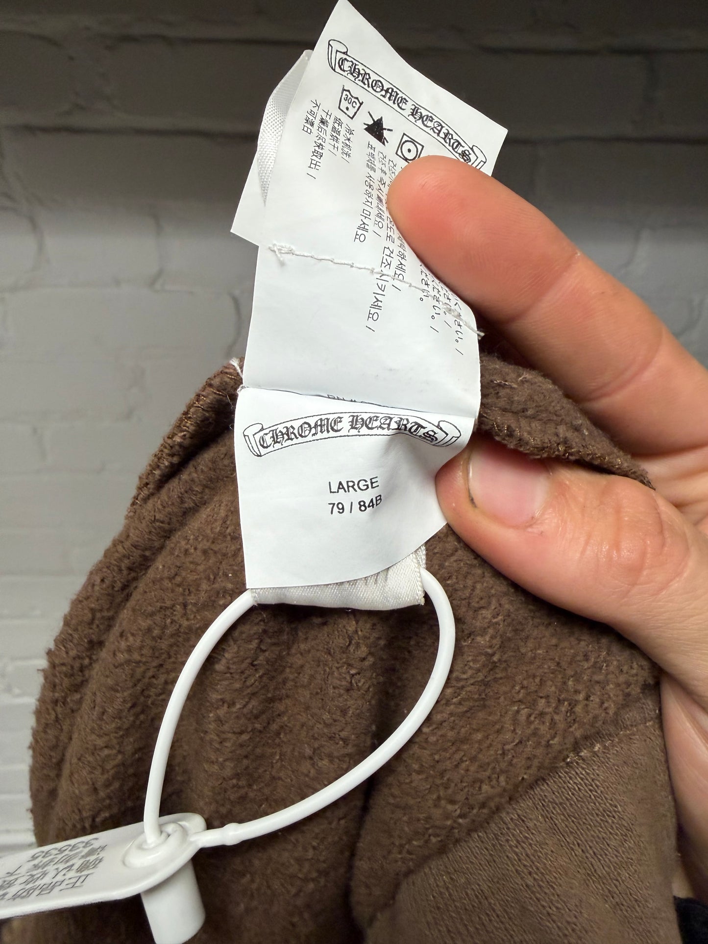 Chrome Hearts ‘Slo Ride’ Brown Cotton Embroidered Logo Sweat Shorts