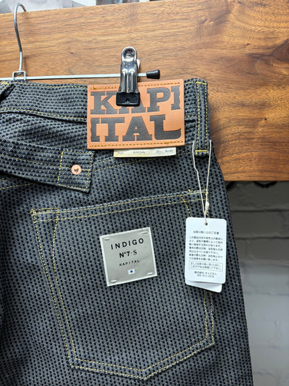 Kapital ‘5P’ Stone Grey ‘Century’ Monkey Cisco Denim