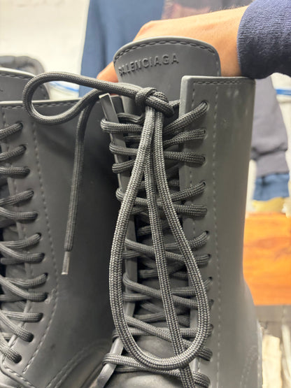 Balenciaga ‘Steroid’ Lace-Up Black Oversized Combat Boots