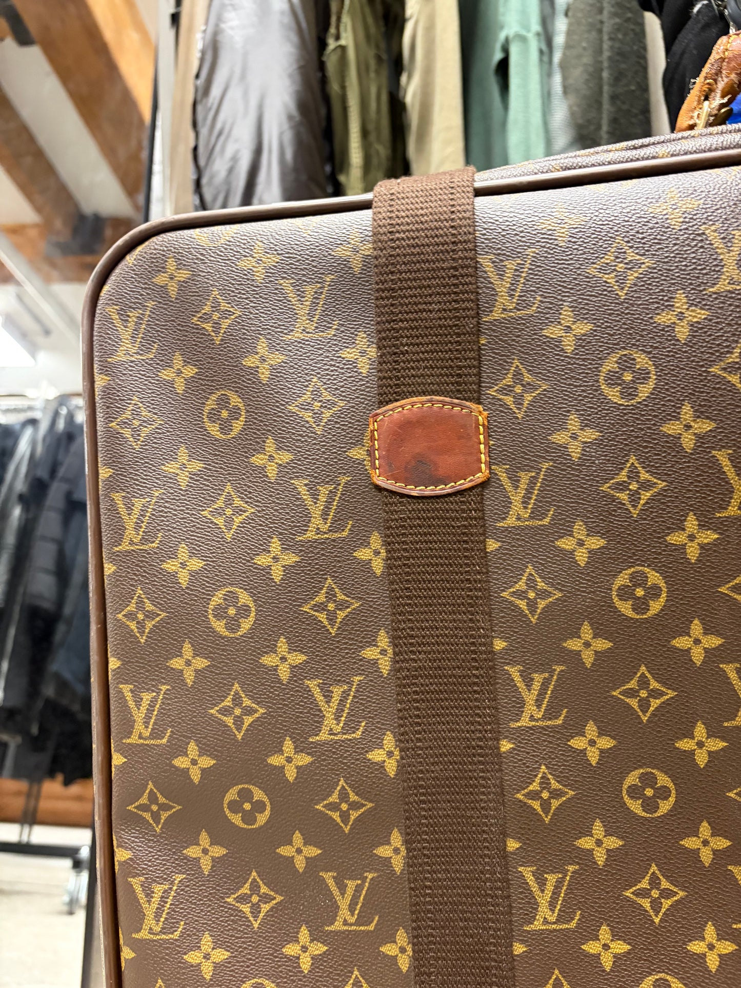 Louis Vuitton ‘Satellite 70’ Monogram Brown Suitcase