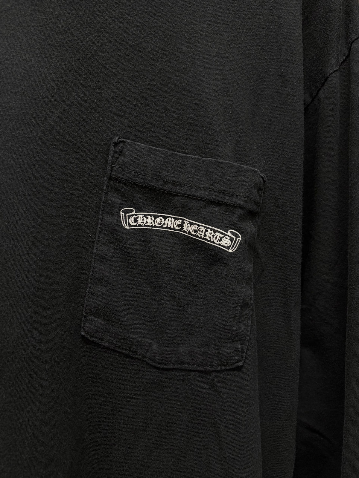 Chrome Hearts Black ‘Scroll Logo’ Long Sleeve Shirt