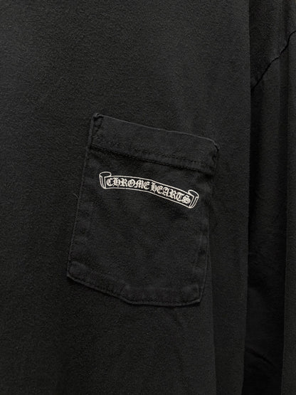 Chrome Hearts Black ‘Scroll Logo’ Long Sleeve Shirt