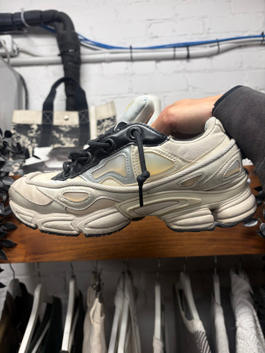 Raf Simons x Adidas Ozweegos V3 Cream White Low Top Sneakers