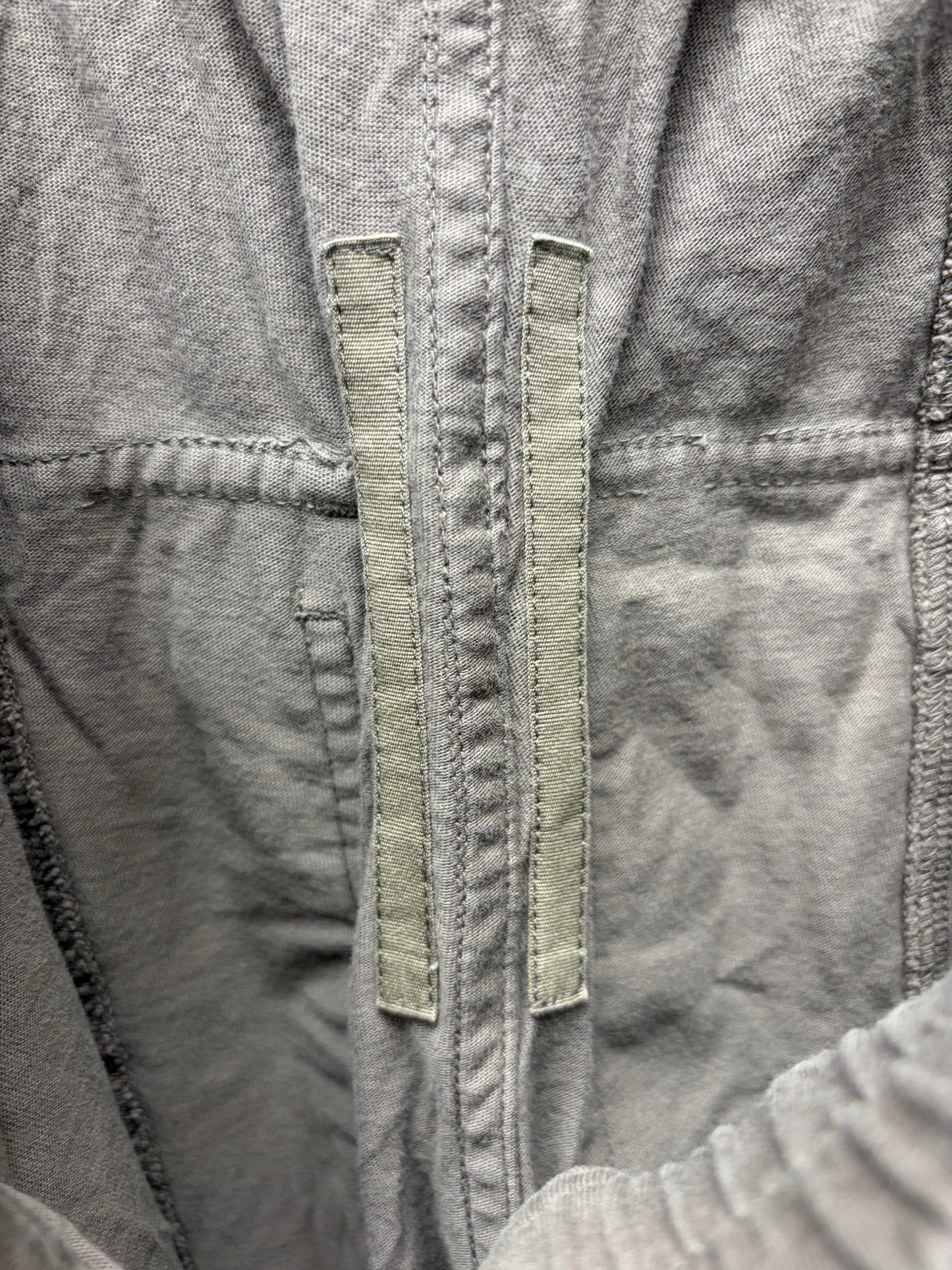 Rick Owens ‘Creatch’ Dust Brown Cropped Drawstring Sweatpants
