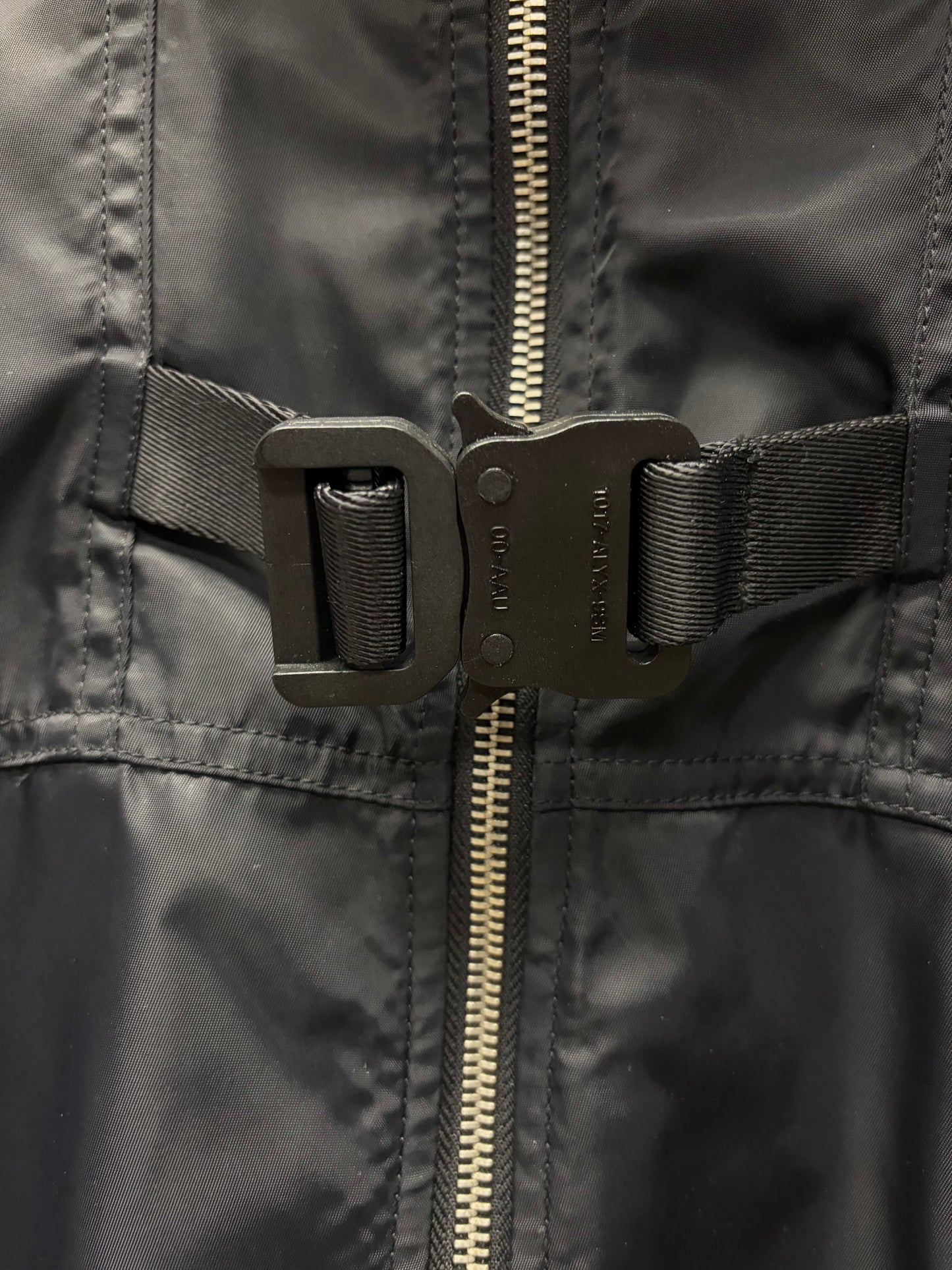 Alyx Studios Roller Buckle Black Nylon Track Jacket
