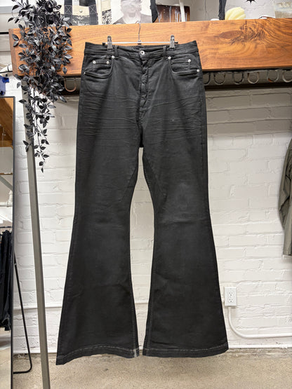 Rick Owens ‘Bolans’ Black Flared Leg Denim