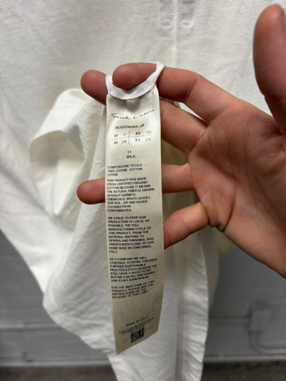 AW2024 Rick Owens ‘Porterville’ Milk White ‘Level’ T-Shirt