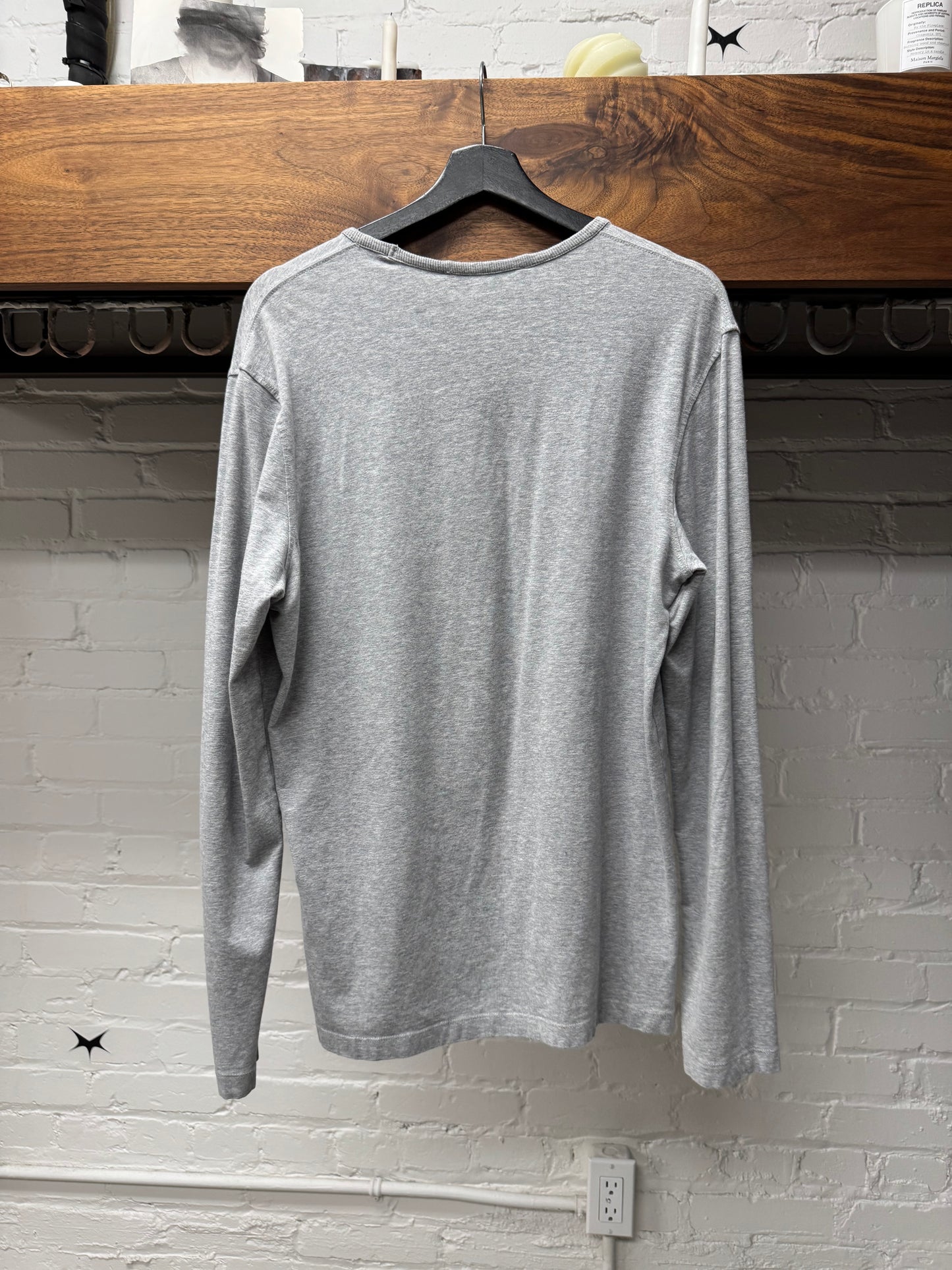 Moschino ‘I’m No Delinquent’ Studded Grey Long Sleeve Shirt