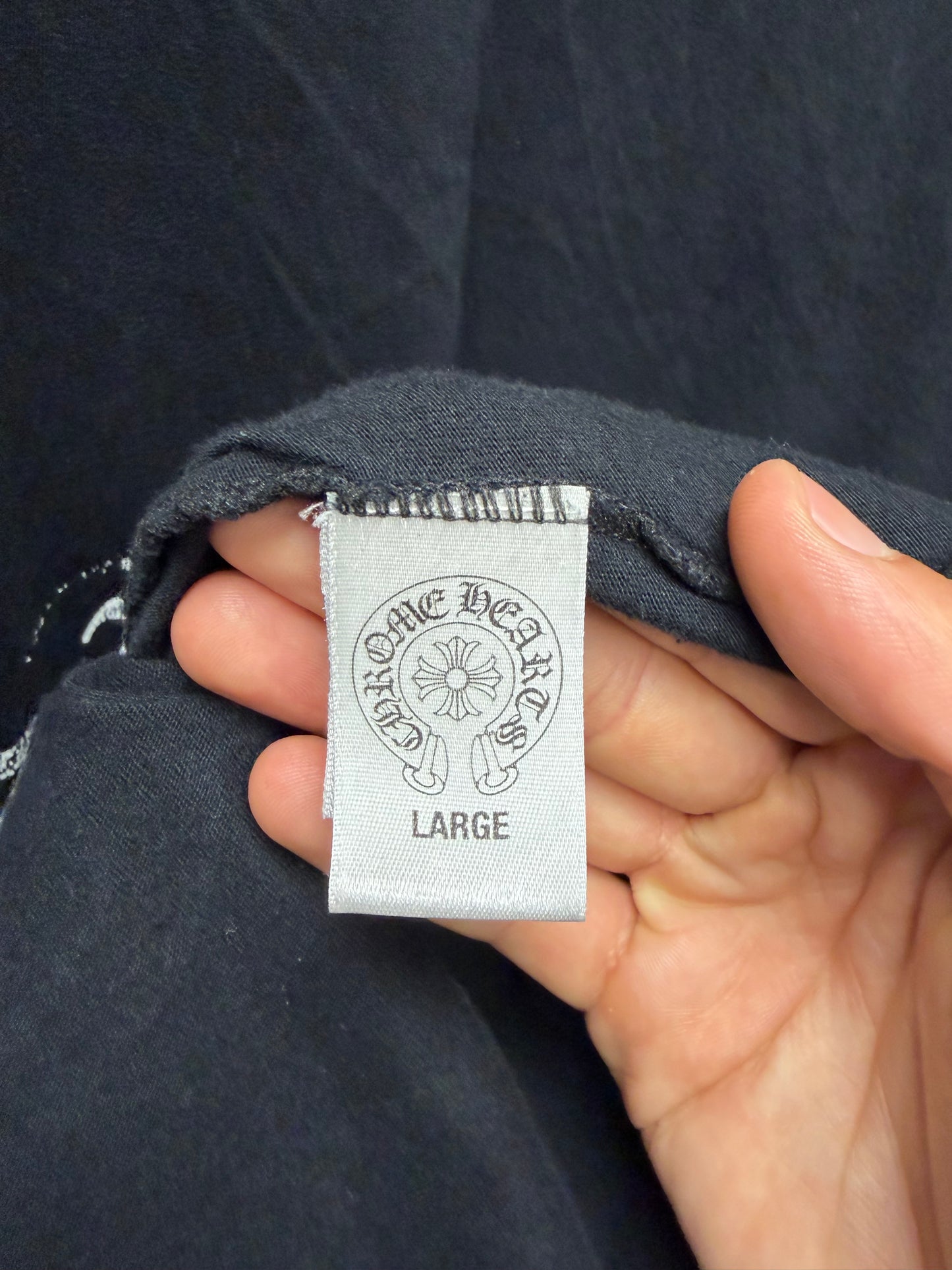 Chrome Hearts ‘Taipei’ Store Exclusive Black Horseshoe Logo Graphic T-Shirt
