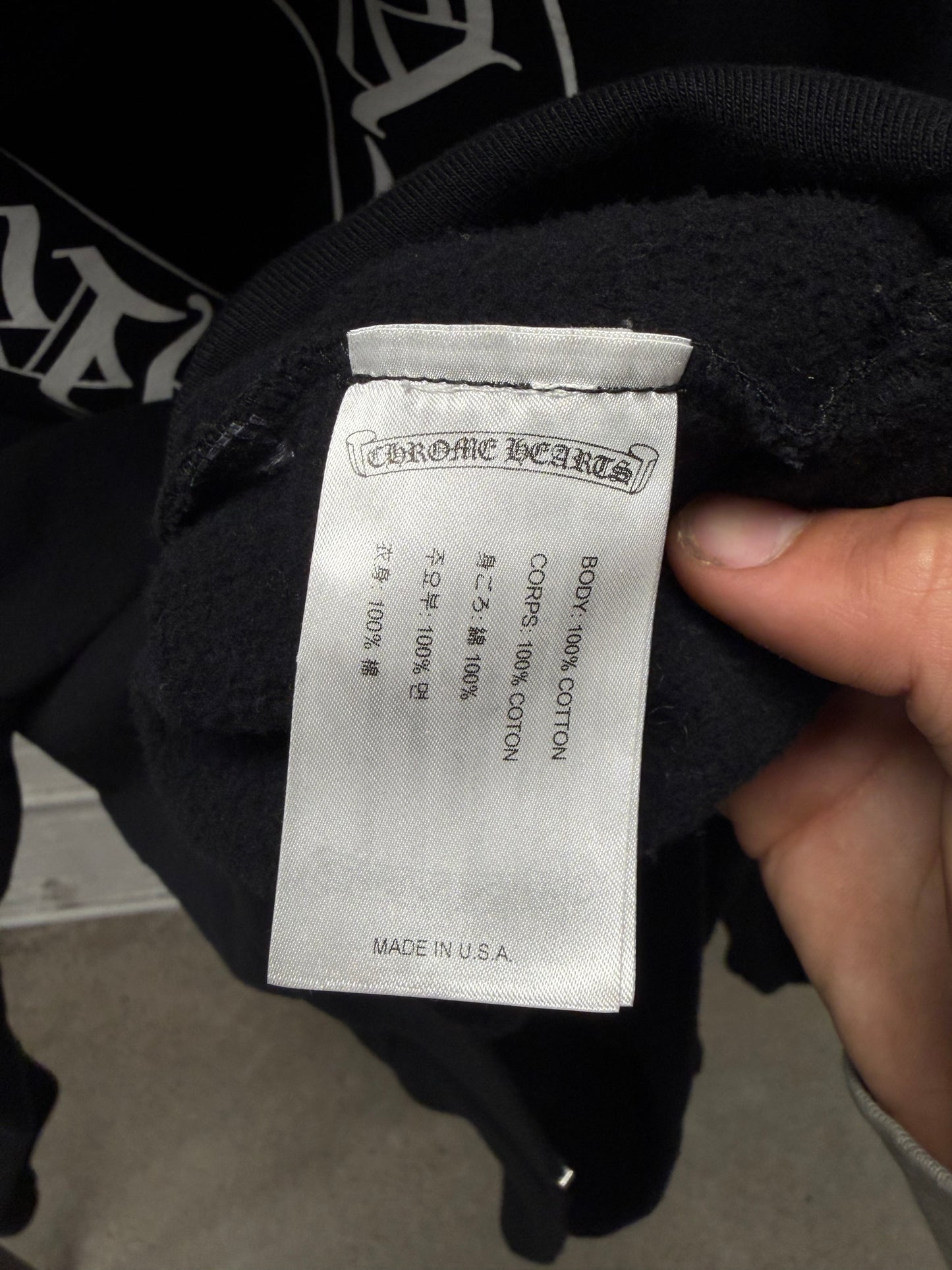 Chrome Hearts ‘Fuck You’ Horseshoe Logo Zip-Up Hoodie