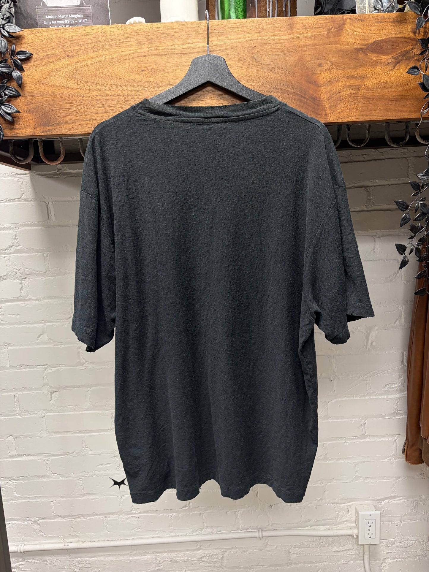 Acne Studios ‘Stockholm Logo’ Distressed Black T-Shirt