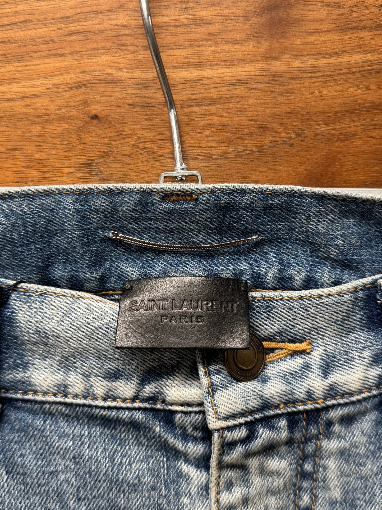 2020 Saint Laurent ‘D02’ Skinny Blue Denim