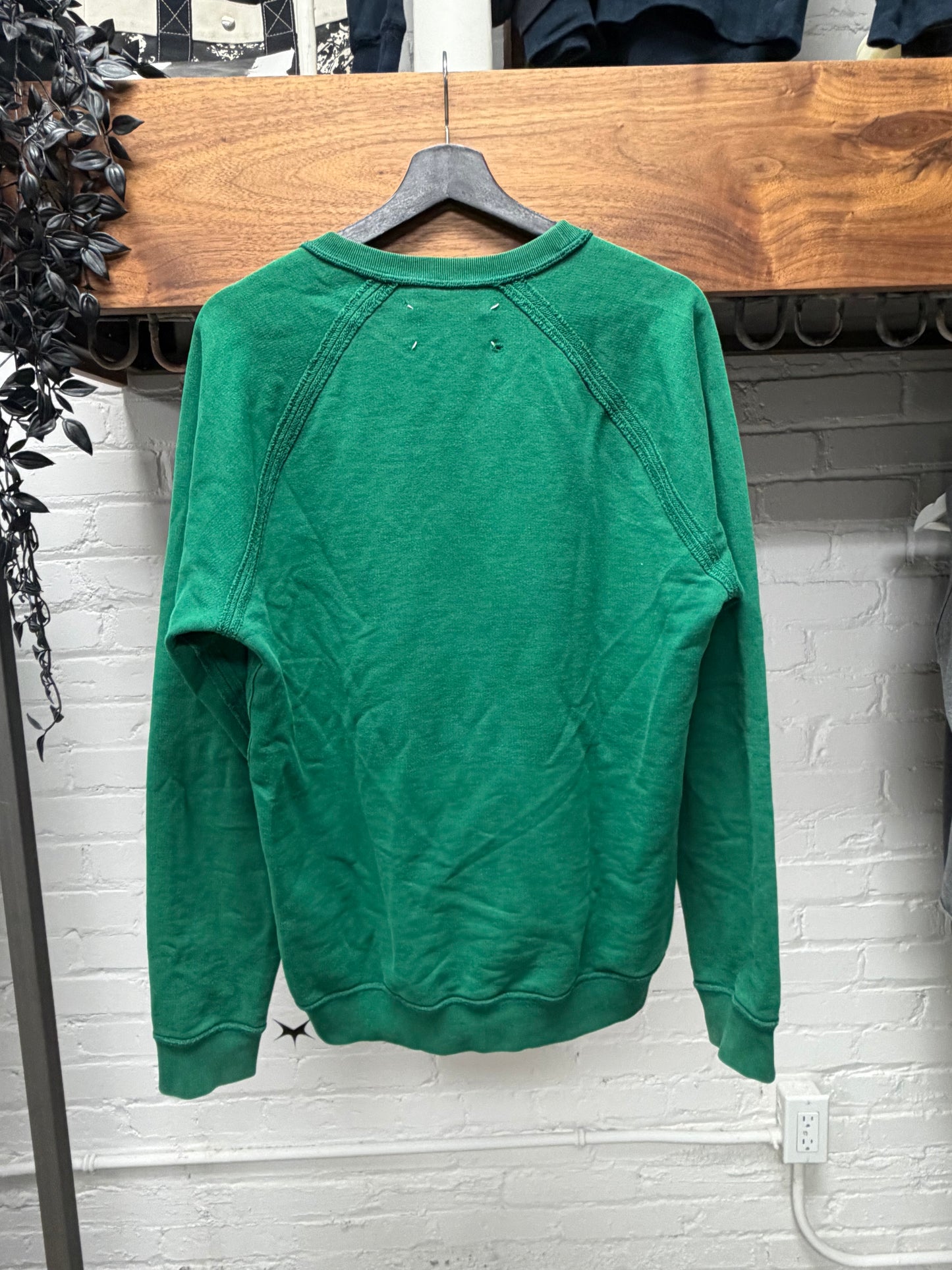 2014 Maison Margiela Green ‘Frayed Outseam’ Sweatshirt