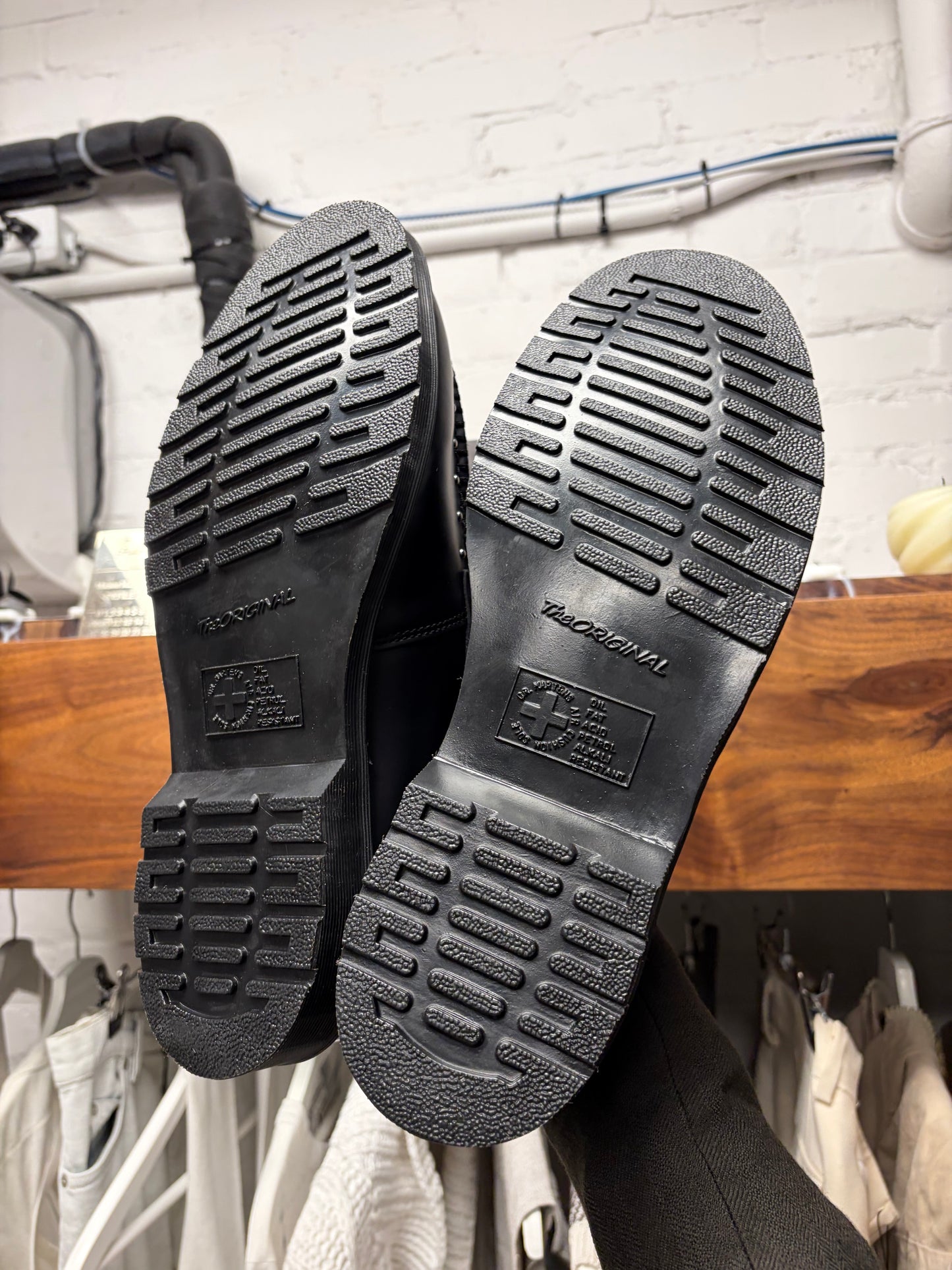 2025 Supreme x Doc Martens ‘Penton’ Studded Black Leather Loafers