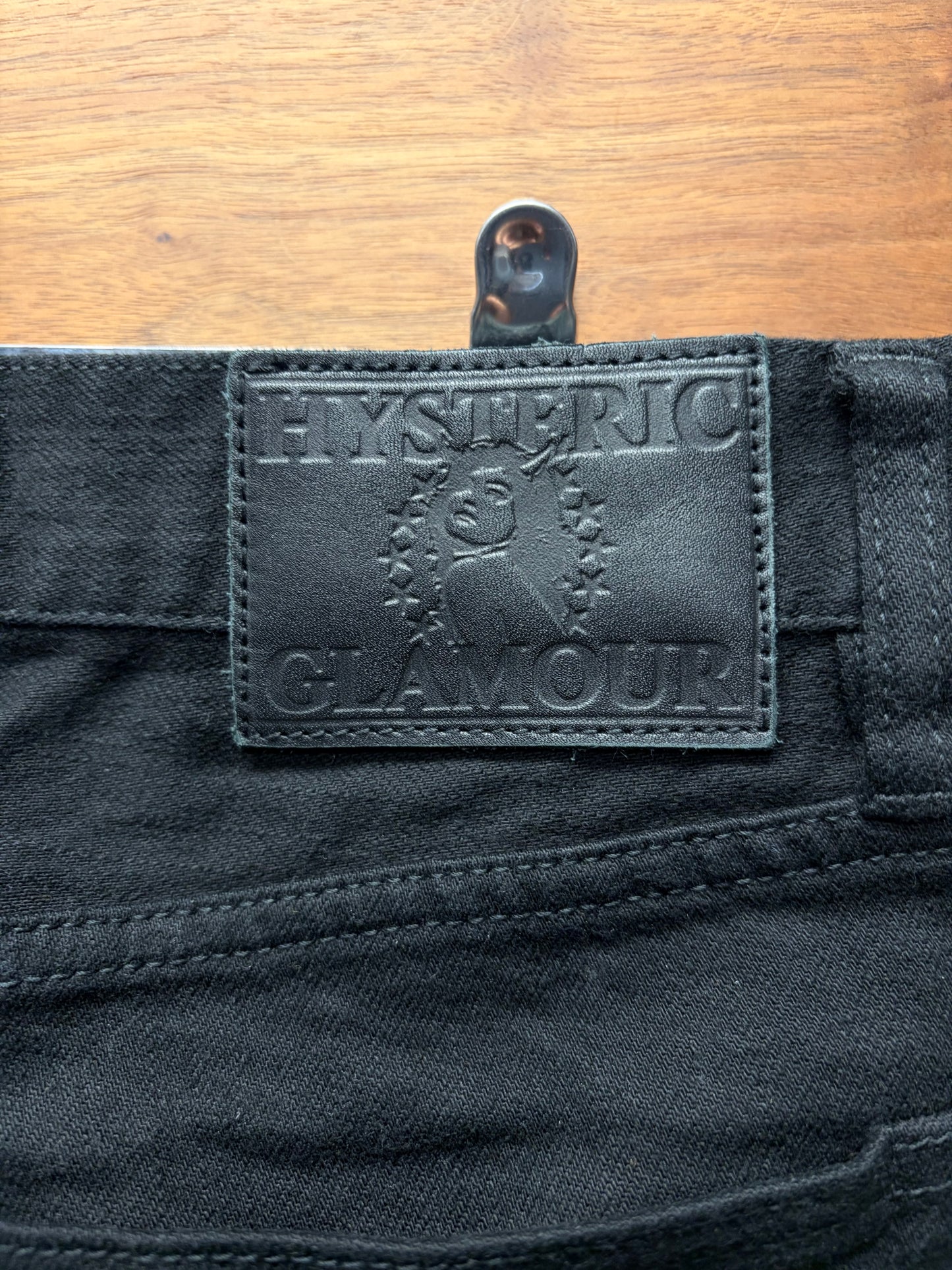 Hysteric Glamour ‘Studded Pocket’ Black Skinny Jeans