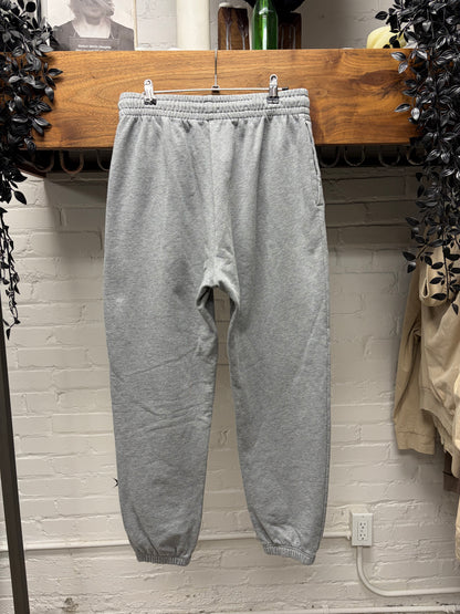 Celine Grey Cotton Jersey Embroidered Logo Sweatpants