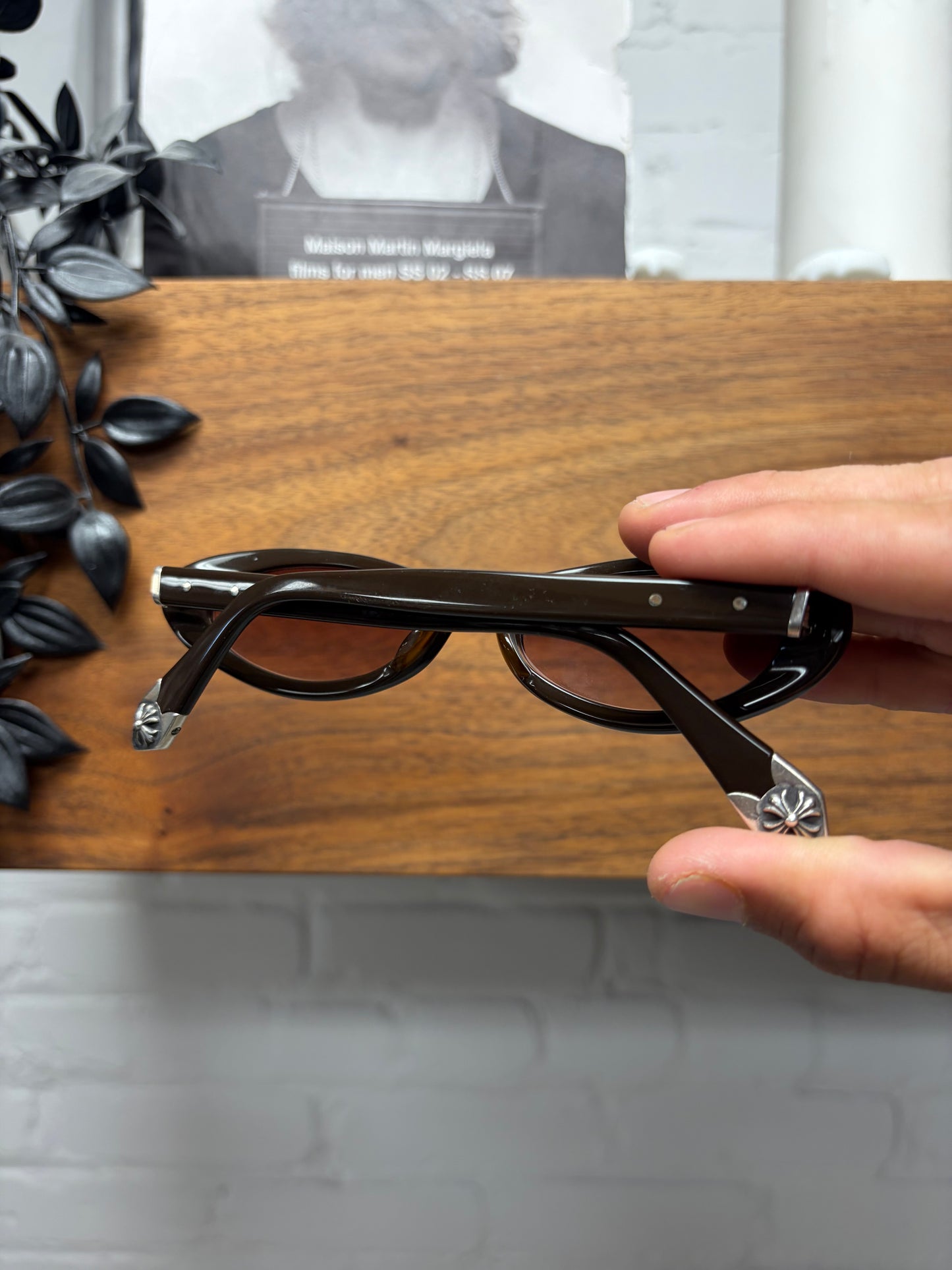 Chrome Hearts ‘Tart’ Brown Oval Shape Sunglasses