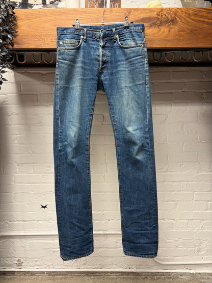 Dior Homme Unaltered Blue Wash Skinny Jeans