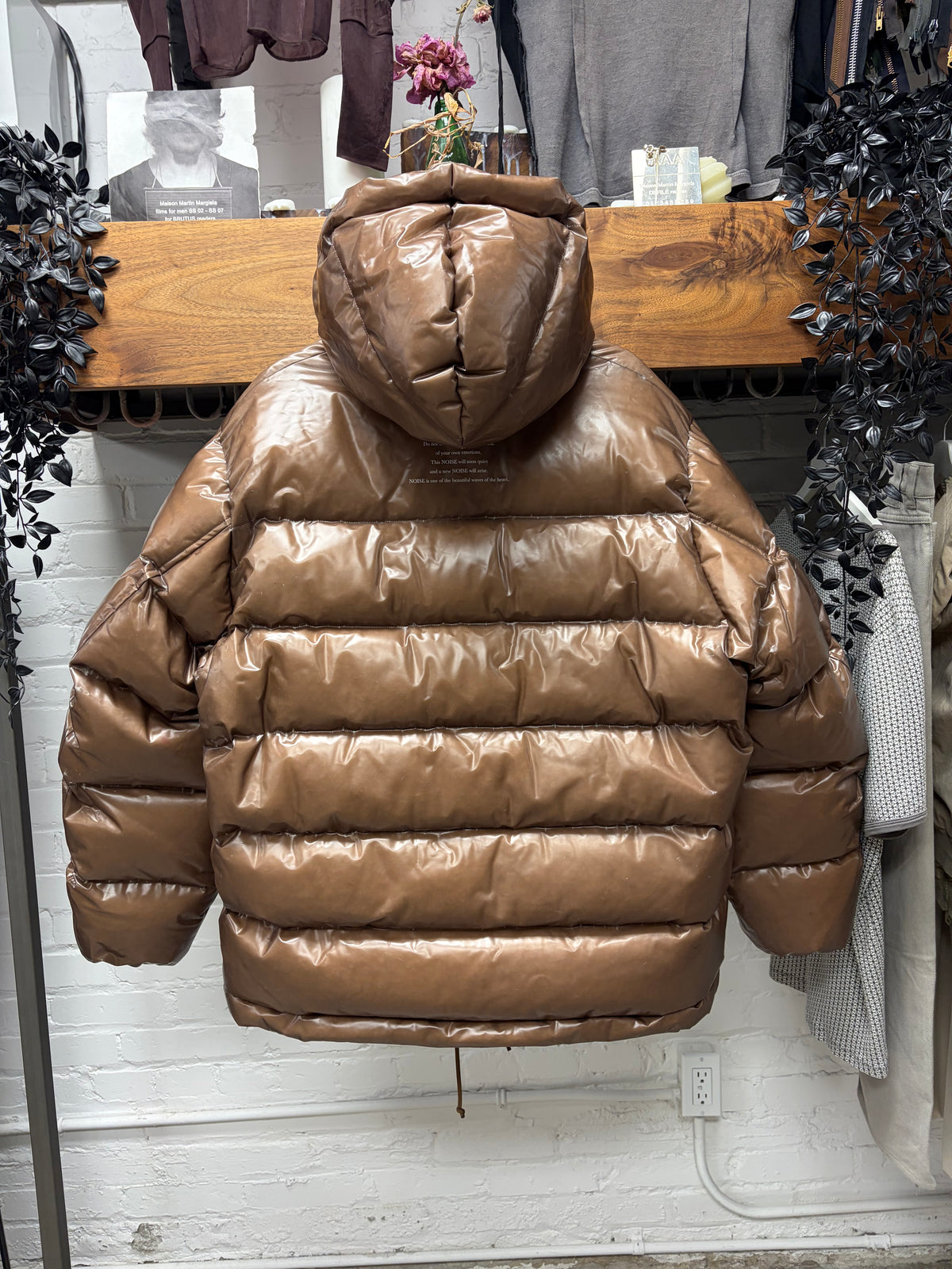 AW2021 Undercover ‘Secret Lab’ Brown Oversized Puffer Jacket