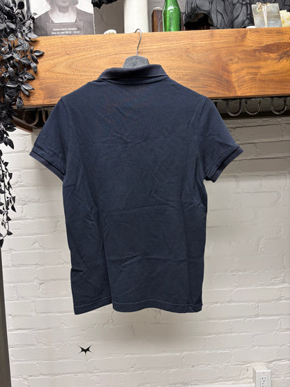 Moncler Navy Blue ‘Tricolor’ Cotton Polo