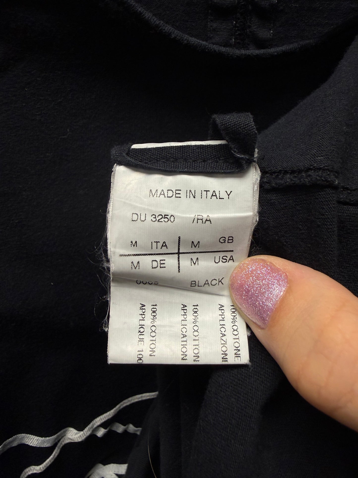 SS2012 Rick Owens ‘Naska’ Slope Stitched Black/Milk ‘Level’ T-Shirt