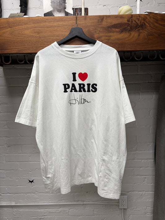 AW2020 Vetements ‘I❤️Paris Hilton’  Oversized Graphic T-Shirt