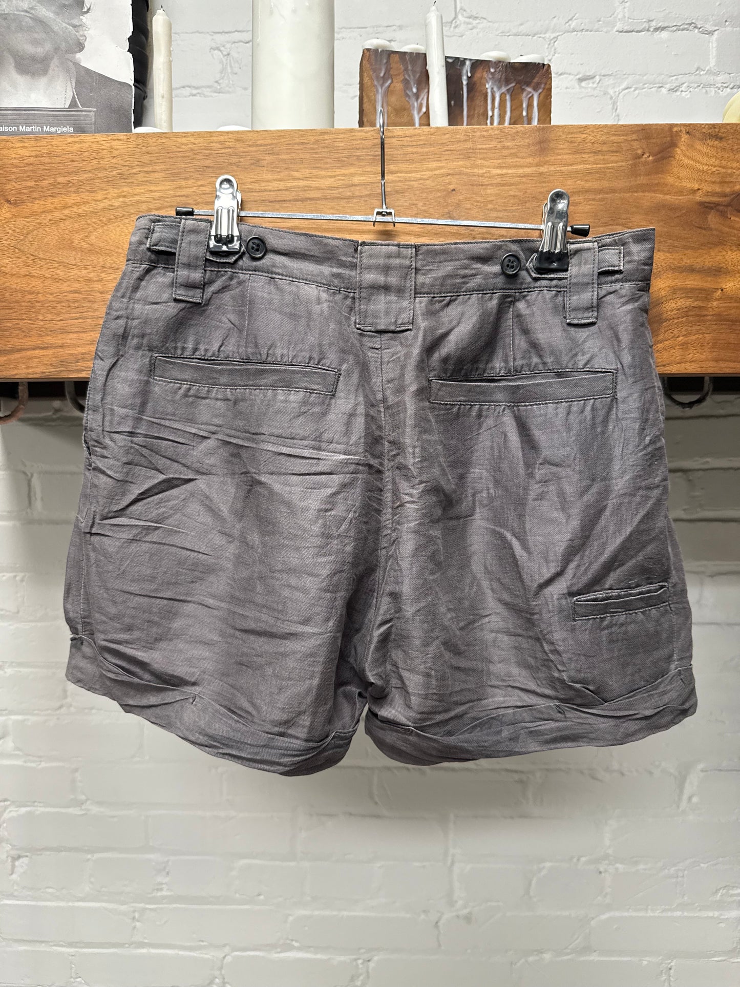 Mihara Yasuhiro ‘Dust Brown’ Light Cotton Blend Drawstring Shorts
