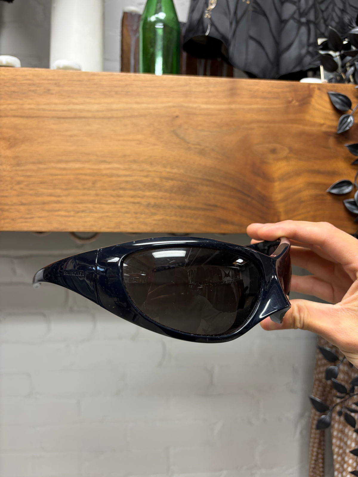 Balenciaga ‘Skin Cat XXL’ Dark Blue Sunglasses